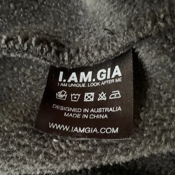 I.AM.GIA Black Fleece Blazer Jacket Woman Size Oversized S - Picture 5 of 8